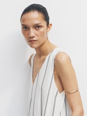 The Set 2 Pack Maxi Dresses with Linen Brown/White Stripe - Image 5 of 7