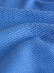 The Set 4 Pack Navy/Blue/White/Khaki Textured Cotton Zip Neck Polos Blue/Ecru - Image 6 of 6