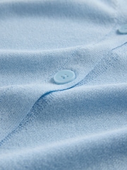 The Set 2 Pack Sheer Knit V-Neck Cardigan Light Blue/Light Pink - Image 6 of 6