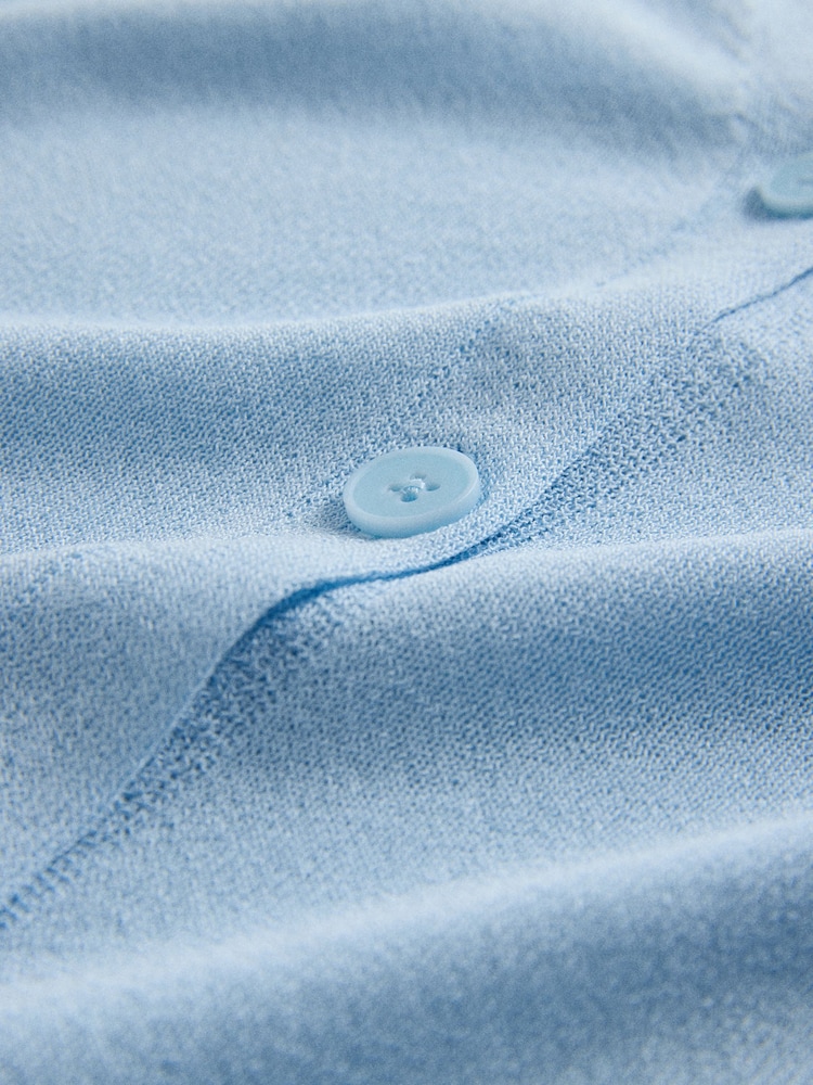 The Set 2 Pack Sheer Knit V-Neck Cardigan Light Blue/Light Pink - Image 6 of 6