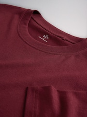 The Set Regular Fit Cotton Crew Neck T-Shirts 7 Pack Red/Navy/White - Image 10 of 10