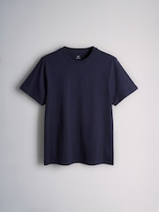 The Set Regular Fit Cotton Crew Neck T-Shirts 7 Pack Red/Navy/White - Image 7 of 10