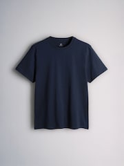 The Set Regular Fit Cotton Crew Neck T-Shirts 7 Pack Red/Navy/White - Image 8 of 10
