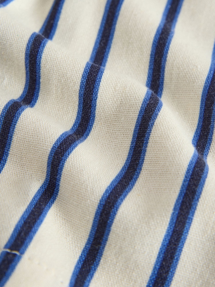 The Set 3 Pack Pull On Shorts With Linen White/Light Blue/Cream Stripe - Image 9 of 9 The Set 3 Pack Pull On Shorts With Linen White/Light Blue/Cream Stripe - Image 9 of 9