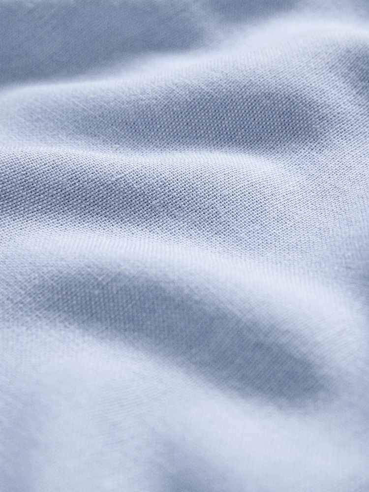 The Set 2 Pack Lightweight Tie Waist A-Line Maxi Skirts With Linen Light Blue/White - Image 6 of 6