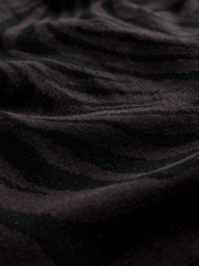 The Set 2 Pack Sleeveless Boat Neck Mini Playsuits With Linen Black/Animal Print - Image 4 of 5