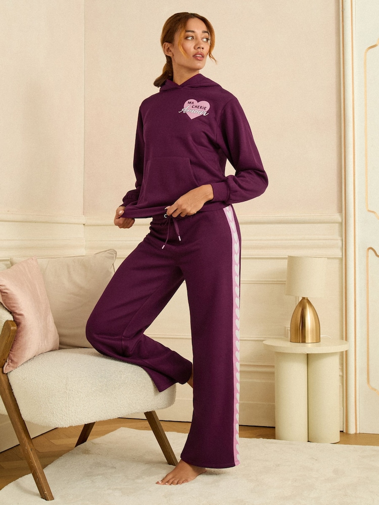 أحمر توتي - Love & Roses Jersey Loungewear Bottoms - Image 1 of 5 أحمر توتي - Love & Roses Jersey Loungewear Bottoms - Image 1 of 5