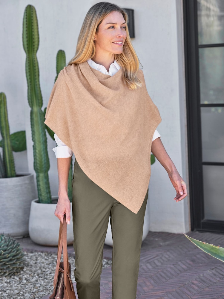 Pure Collection Cashmere Gassato Poncho - Image 1 of 3