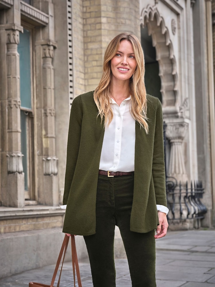 Pure Collection Cashmere Gassato Swing Cardigan - Image 1 of 3 Pure Collection Cashmere Gassato Swing Cardigan - Image 1 of 3