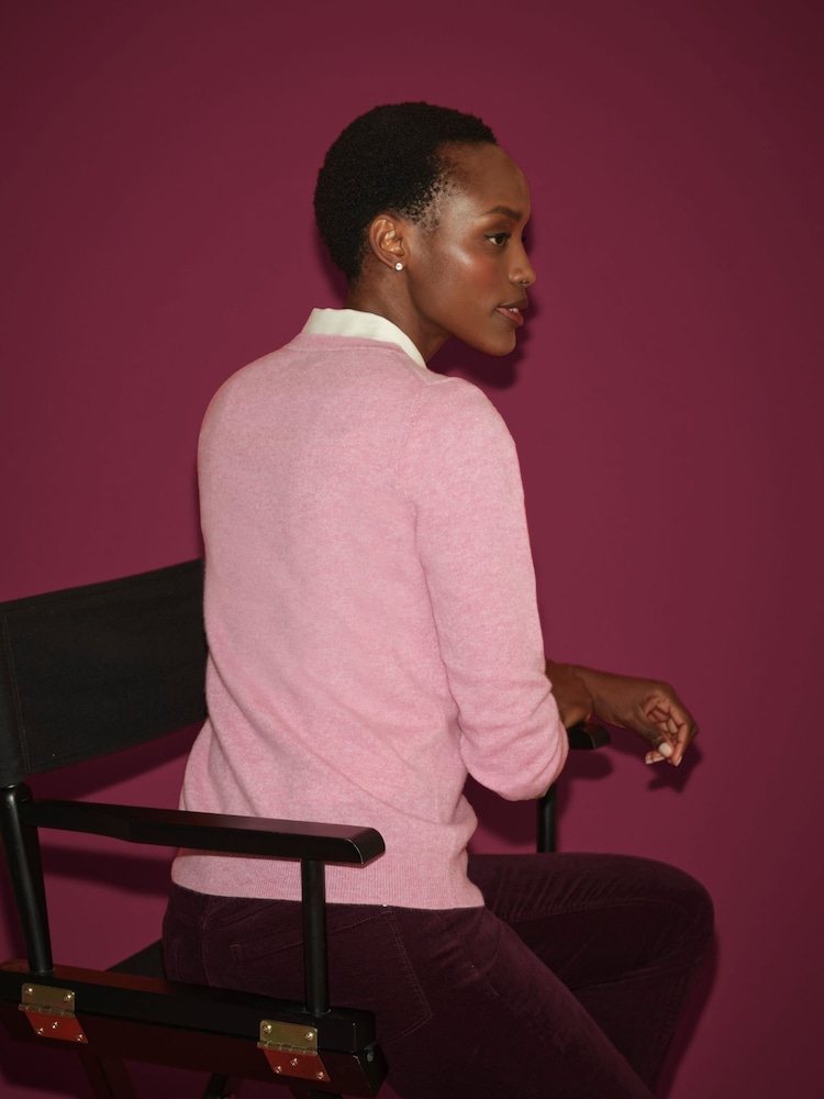 Pure Collection Cashmere Crew Neck Sweater - Image 2 of 3 Pure Collection Cashmere Crew Neck Sweater - Image 2 of 3