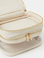 Accessorize Cream Large Clear Vanity Case - Image 2 of 2