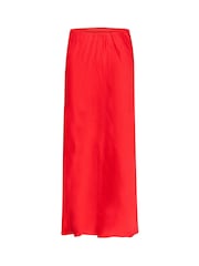 Kaffe Red KAlotte Maxi Skirt - Image 1 of 2