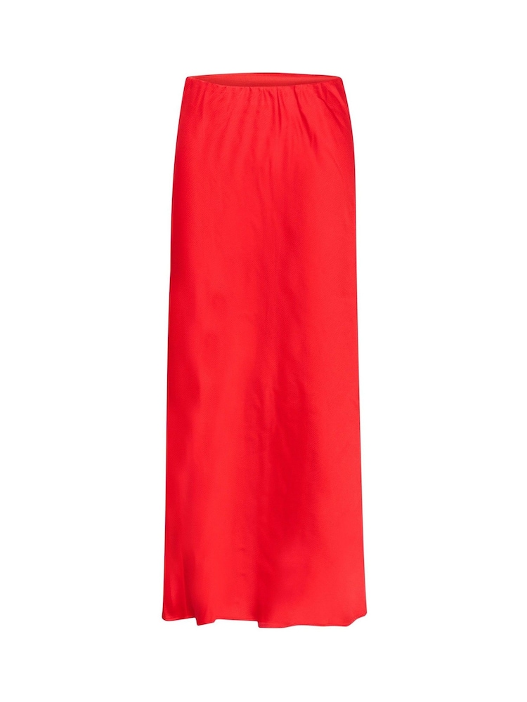 Kaffe Red KAlotte Maxi Skirt - Image 1 of 2