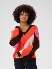 CULTURE Cream CUdiga Kimmy Striped Pullover Jumper - Image 1 of 6