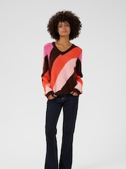 CULTURE Cream CUdiga Kimmy Striped Pullover Jumper - Image 3 of 6