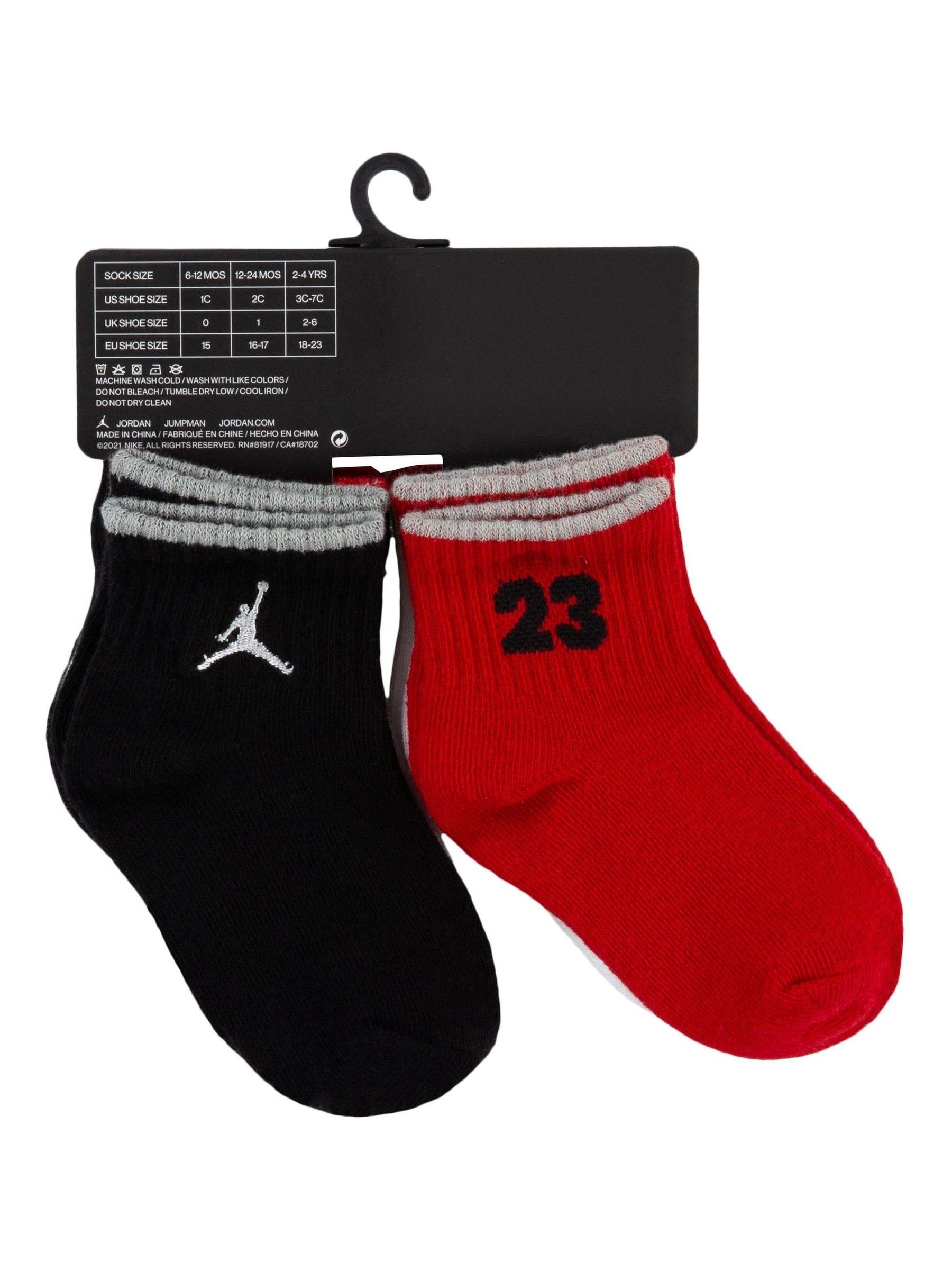 jordan sock size chart
