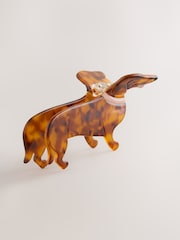 Marrón carey - Sausage Dog Hair Claw Clip - Imagen 4 de 6