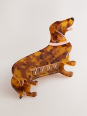 Marrón carey - Sausage Dog Hair Claw Clip - Imagen 5 de 6