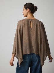 Oatmeal - Cape Long Sleeve Top - Imaginea 3 din 4