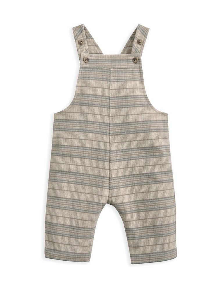 Mamas & Papas Check Dungarees & Striped Shirt Set - Imaginea 4 din 4 Mamas & Papas Check Dungarees & Striped Shirt Set - Imaginea 4 din 4