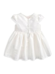 Mamas & Papas White Taffeta Dress - Image 2 of 2