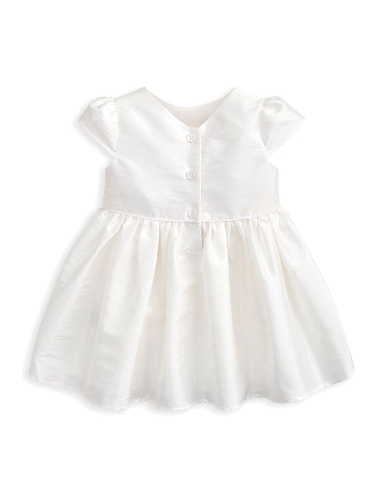 Mamas & Papas White Taffeta Dress - Image 2 of 2 Mamas & Papas White Taffeta Dress - Image 2 of 2