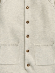 Mamas & Papas Collared Knit Brown Romper - Image 3 of 3