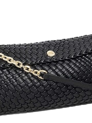 Dune London Black Encourage Woven Clutch Bag - Image 3 of 5