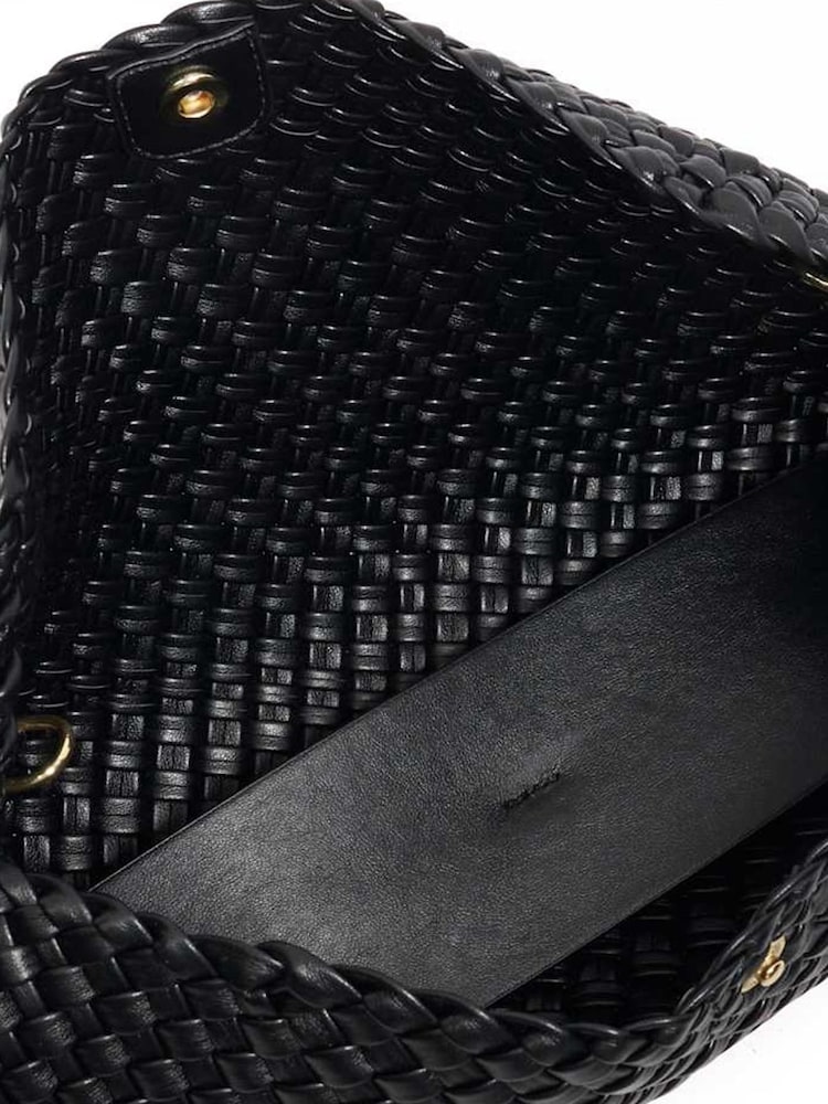Dune London Black Encourage Woven Clutch Bag - Image 8 of 8 Dune London Black Encourage Woven Clutch Bag - Image 8 of 8