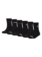 Jordan Legend Crew 6 Pack Black Socks - Image 1 of 12