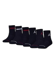 Jordan Legend Crew 6 Pack Black Socks - Image 3 of 12
