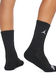 Jordan Legend Crew 6 Pack Black Socks - Image 8 of 12