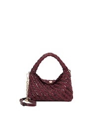 Dune London Purple Mini Dinkydeliberate Woven Slouch Bag - Image 1 of 5