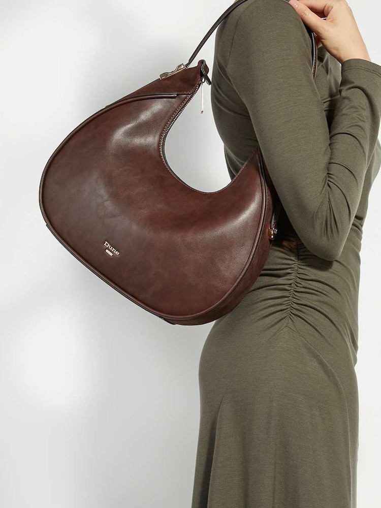 Dune London Brown Dedicated Smart Scoop Shoulder Bag - Image 5 of 5