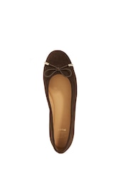 Dune London Brown Highest Flexible Sole Contrast Ballet Pump - Image 5 of 6