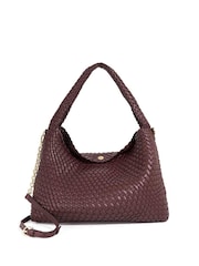 Dune London Red Large Deliberate L Woven Slouch Bag - Image 1 of 4