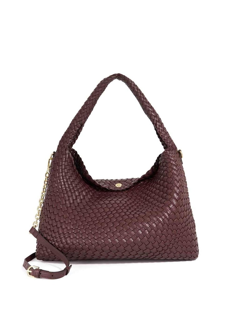 Dune London Red Large Deliberate L Woven Slouch Bag - Image 1 of 4 Dune London Red Large Deliberate L Woven Slouch Bag - Image 1 of 4