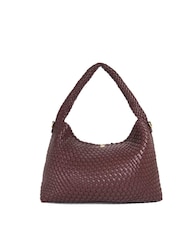 Dune London Red Large Deliberate L Woven Slouch Bag - Image 2 of 4