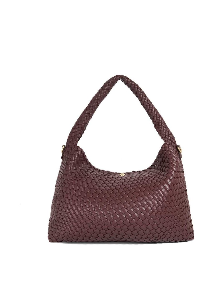 Dune London Red Large Deliberate L Woven Slouch Bag - Image 2 of 4 Dune London Red Large Deliberate L Woven Slouch Bag - Image 2 of 4