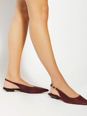 Dune London Purple Hostess Angle Heel Slingback Shoes - Image 1 of 6