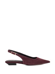 Dune London Purple Hostess Angle Heel Slingback Shoes - Image 2 of 6