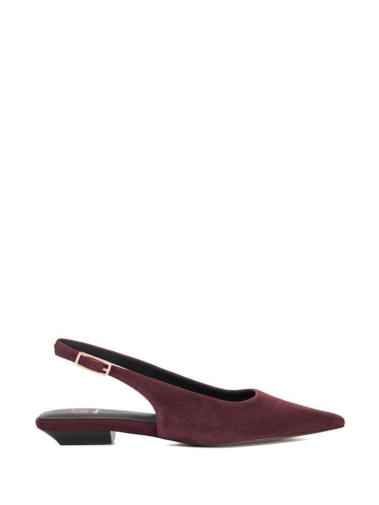 Dune London Purple Hostess Angle Heel Slingback Shoes - Image 2 of 6