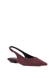 Dune London Purple Hostess Angle Heel Slingback Shoes - Image 3 of 6