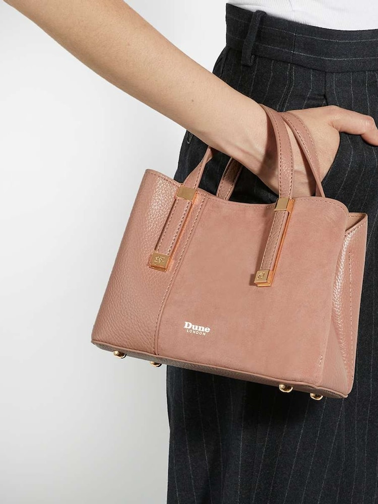 Dune London Brown Mini Dinkydorry 3 Part Tote Bag - Image 1 of 1