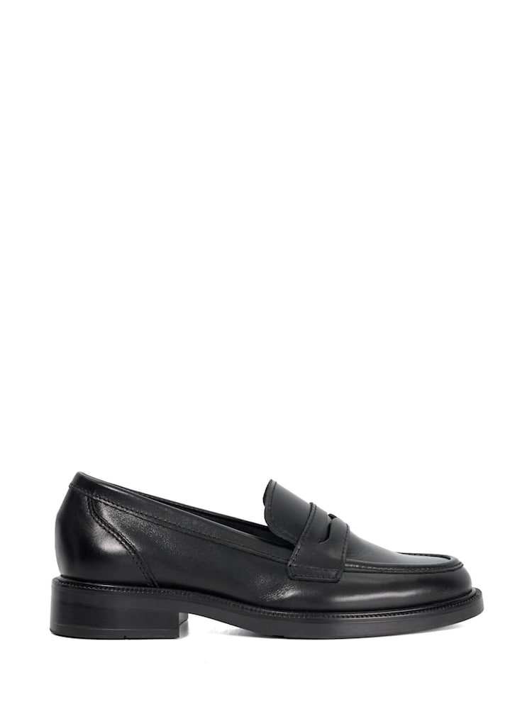 Dune London Black Giya Penny Loafers - Image 2 of 6