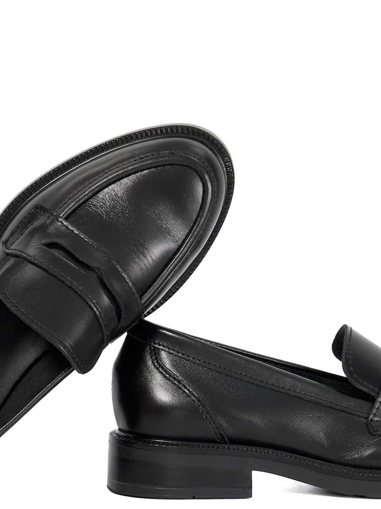 Dune London Black Giya Penny Loafers - Image 6 of 6