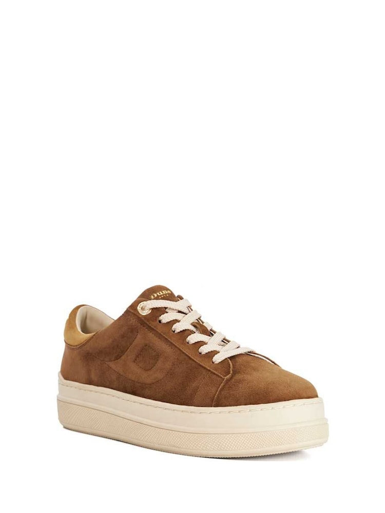 Dune London Brown Eden D Detail Flatform Trainers - Image 2 of 5 Dune London Brown Eden D Detail Flatform Trainers - Image 2 of 5