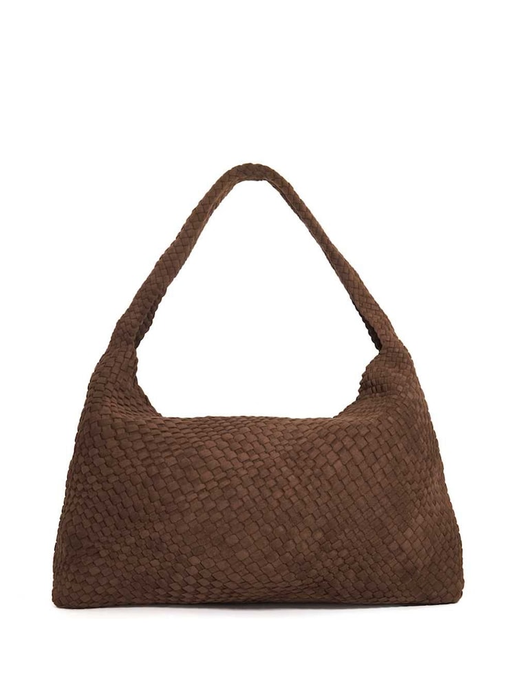 Dune London Brown Xl Xl Deliberate Woven Slouch Brown Bag - Image 2 of 5 Dune London Brown Xl Xl Deliberate Woven Slouch Brown Bag - Image 2 of 5
