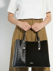 Dune London Black Large Dorry Premium Tote Bag - Image 1 of 1
