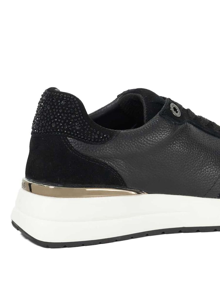 Dune London Black Emotion Gold Clip Lace-Up Runner Trainers - Image 5 of 5 Dune London Black Emotion Gold Clip Lace-Up Runner Trainers - Image 5 of 5
